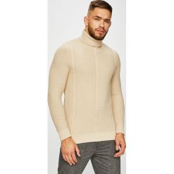 Produkt by Jack & Jones - Sweter. Niebieskie swetry męskie marki PRODUKT by Jack & Jones, m, bez wzorów, z bawełny. W wyprzedaży za 99,90 zł.