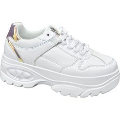 Sneakersy damskie Venice białe. Białe sneakersy damskie Venice, z materiału. Za 139,90 zł.