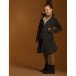 Płaszcz dziewczęcy Wichrun grafit. Szare kurtki dziewczęce Hultaj Polski, na lato, bez wzorów, z elastanu, eleganckie. Za 229,00 zł.
