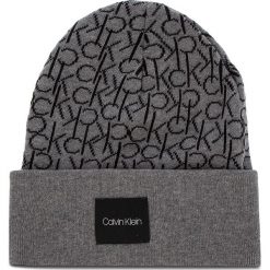 Czapka CALVIN KLEIN - Ck Knitted Beanie M K50K504103 013. Szare czapki męskie Calvin Klein, z bawełny. Za 159,00 zł.