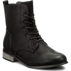 Botki JENNY FAIRY - WS1250-5 Czarny. Czarne buty zimowe damskie marki Jenny Fairy, z materiału, na obcasie. Za 119,99 zł.