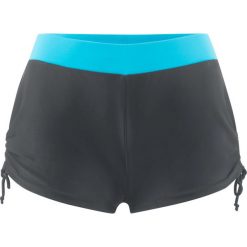 Stroje dwuczęściowe damskie: Figi bikini bonprix czarno-turkusowy