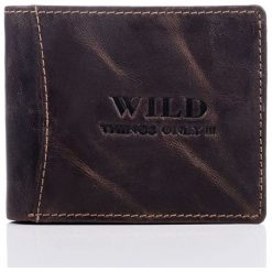 Portfel męski Wild things Barnard. Czarne portfele męskie marki Wild, ze skóry. Za 69,00 zł.