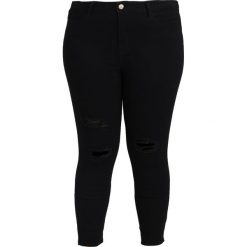 Lost Ink Plus WITH RIPS Jeans Skinny Fit black. Czarne rurki damskie Lost Ink Plus. Za 179,00 zł.
