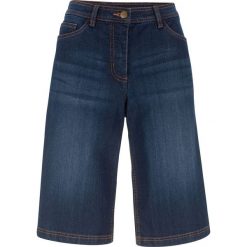 Bermudy dżinsowe bonprix ciemny denim. Czarne szorty damskie bonprix, z jeansu. Za 54,99 zł.