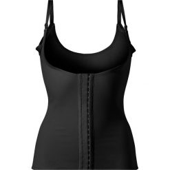 Gorset wyszczuplający Level 2 bonprix czarny. Czarne body damskie marki bonprix, z haftami. Za 109,99 zł.