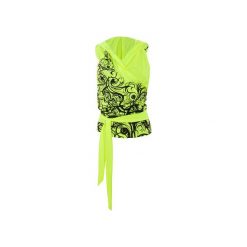BLUZKA TRIBAL LIME. Żółte bluzki sportowe damskie z dzianiny, z kapturem. Za 149,00 zł.