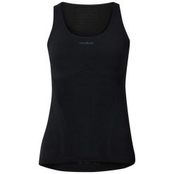 Topy sportowe damskie: Odlo Koszulka damska Singlet Breathe czarna r. L (158021)