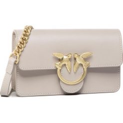 Saszetka nerka PINKO - Love Baby Simply Cl. PE 20 PLTT 1P121KR Y5FF Beige D08. Brązowe nerki damskie Pinko, bez wzorów, ze skóry, bez dodatków. Za 839,00 zł.
