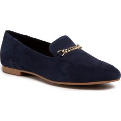 Lordsy VAGABOND - Eliza 4918-140-64 Dk Blue. Niebieskie półbuty damskie Vagabond, ze skóry, bez obcasa, na płaskiej podeszwie. Za 379,00 zł.