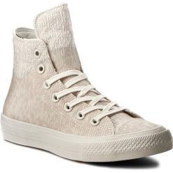 Trampki CONVERSE - Ctas II Hi 153559C Buff/Egret/Gum. Brązowe półbuty damskie marki Converse, bez wzorów, z gumy, bez obcasa, na płaskiej podeszwie, bez zapięcia. W wyprzedaży za 269,00 zł.