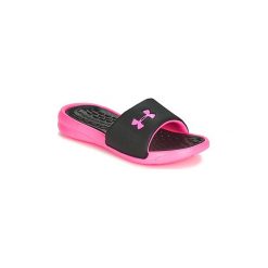 Klapki Under Armour Playmaker Fix SL. Czarne klapki damskie Under Armour, bez wzorów, bez obcasa. Za 129,00 zł.