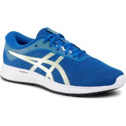Buty ASICS - Patriot 11 1011A568 Tuna Blue/Pure Silver 403. Niebieskie buty sportowe męskie Asics, z tworzywa sztucznego, bez zapięcia, do biegania. W wyprzedaży za 169,00 zł.