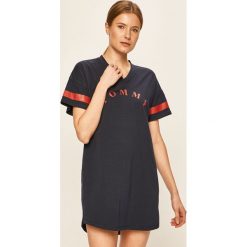 Tommy Hilfiger - Koszulka nocna. Szare piżamy damskie TOMMY HILFIGER, s, z nadrukiem, z elastanu, bez rękawów. W wyprzedaży za 139,90 zł.