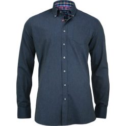 Stylowa, Męska Koszula z Długim Rękawem, 100% BAWEŁNA, Slim-Fit, Atramentowa KSDWCHIAOM5A032C. Niebieskie koszule męskie Chiao, m, z bawełny, eleganckie. W wyprzedaży za 79,00 zł.