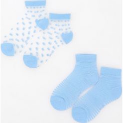 Bielizna dziewczęca: Transparentne skarpety 2 pack – Niebieski