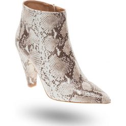 BOTKI TWINSET. Brązowe botki damskie Twinset, ze skóry, na zamek. Za 660,00 zł.