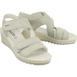 IGI&CO 11735 22 perla, sandały damskie. Koturny damskie IGI&CO, bez wzorów, ze skóry, bez obcasa, na koturnie, na rzepy. Za 289,00 zł.