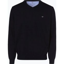 Fynch Hatton - Sweter męski, niebieski. Niebieskie swetry klasyczne męskie marki Fynch-Hatton, m, z bawełny, klasyczne, z klasycznym kołnierzykiem. Za 249,95 zł.