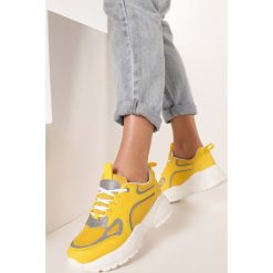 Żółte Sneakersy Wildcall. Żółte sneakersy damskie Born2be. Za 79,99 zł.