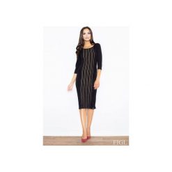 Sukienka M411 Czarny. Czarne sukienki damskie FIGL, m, bez wzorów, bez kołnierzyka, bez rękawów. Za 139,00 zł.