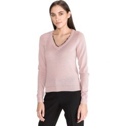 Vero Moda Alfrida Sweter Różowy. Różowe bluzy damskie Vero Moda, s, bez wzorów, z bawełny, bez rękawów, bez kaptura. Za 131,95 zł.