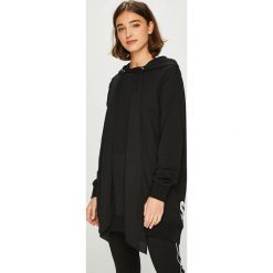Answear - Bluza. Czarne bluzy rozpinane damskie ANSWEAR, l, z bawełny, z kapturem. W wyprzedaży za 99,90 zł.