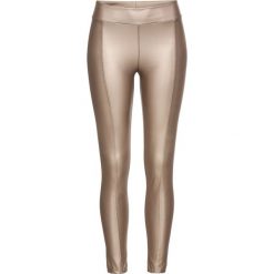 Legginsy z połyskiem bonprix jasnobrązowy metaliczny. Pomarańczowe spodnie damskie bonprix. Za 49,99 zł.