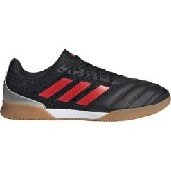 Buty piłkarskie adidas Copa 19.3 In Sala M F35502. Czarne buty sportowe męskie Adidas, ze skóry, bez zapięcia, do piłki nożnej. W wyprzedaży za 319,00 zł.
