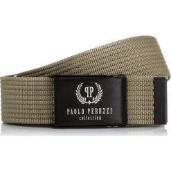 Paski męskie: SOLIDNY PASEK PARCIANY PAOLO PERUZZI