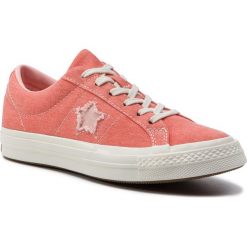 Tenisówki CONVERSE - One Star Ox 164362C Turf Orange/Bleached Coral. Pomarańczowe trampki i tenisówki damskie Converse, bez wzorów, z gumy, bez zapięcia. W wyprzedaży za 219,00 zł.