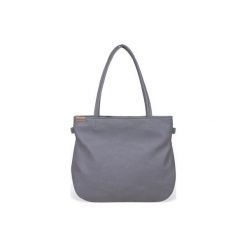 Pacco bag szara torba z teksturowanego materiału. Szare torebki klasyczne damskie Hairoo, w paski, eleganckie. Za 190,00 zł.
