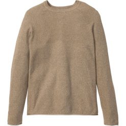 Sweter z okrągłym dekoltem bonprix jasnobrązowy melanż. Zielone swetry męskie bonprix, xxl, bez wzorów, z bawełny, z okrągłym kołnierzem, bez kaptura. Za 44,99 zł.