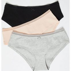 Etam - Figi Jane (3-pack). Majtki damskie Etam, s, bez wzorów, z elastanu. Za 59,90 zł.