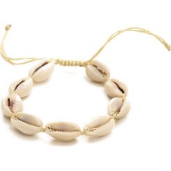 Beżowa Bransoletka Shellfish. Brązowe bransoletki damskie Born2be. Za 39,99 zł.