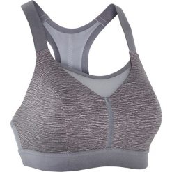 Stanik Do Biegania Comfort Szaro-Różowy. Szare biustonosze sportowe damskie KALENJI, s, bez wzorów, z elastanu, do biegania. Za 69,99 zł.