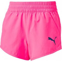 Puma Spodenki Sportowe Active Dry Ess Wovenshortsg Ko Pin. Różowe spodenki dziewczęce Puma, na lato, z tkaniny, sportowe. W wyprzedaży za 59,00 zł.