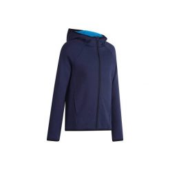 Bluza na suwak. Niebieskie bluzy dziewczęce marki DOMYOS. Za 59,99 zł.