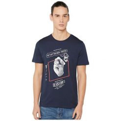 Jack&Jones Męska koszulka Zine Tee Ss Crew Neck Total Eclipse Slim (rozmiar M). Koszulki męskie Jack&Jones, m, bez wzorów, bez kołnierzyka, bez rękawów. W wyprzedaży za 44,00 zł.