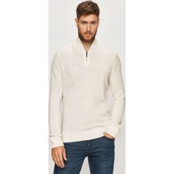 Brave Soul - Sweter. Białe swetry męskie Brave Soul, s, bez wzorów, z dzianiny, z golfem, bez kaptura. Za 89,90 zł.