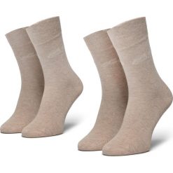 Zestaw 2 par wysokich skarpet damskich TOM TAILOR - 9702 Beige Mel 792. Brązowe skarpetki damskie Tom Tailor, bez wzorów, z elastanu. Za 29,00 zł.