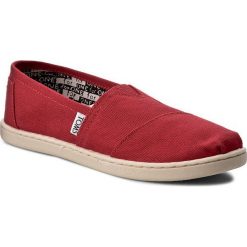 Półbuty TOMS - Classic 012001C13 Red. Czerwone półbuty dziewczęce Toms, bez zapięcia. W wyprzedaży za 119,00 zł.