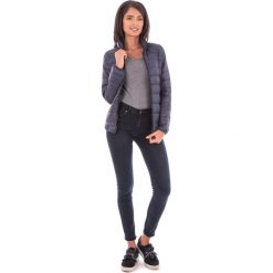 Kurtka przejściowa w kolorze granatowym. Niebieskie kurtki damskie Snowie Collection, xxl, bez wzorów, bez kaptura. W wyprzedaży za 179,95 zł.