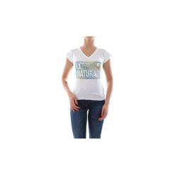 T-shirty z krótkim rękawem Bomboogie TW5822 T JSEL. Białe t-shirty damskie Bomboogie, bez wzorów, bez kołnierzyka. Za 124,21 zł.