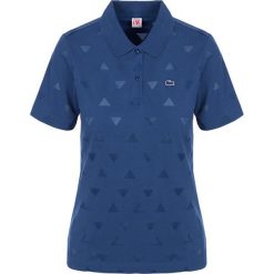 Koszulka polo w kolorze niebieskim. Niebieskie koszulki damskie marki Lacoste, na co dzień, xs, bez wzorów, polo, bez rękawów. W wyprzedaży za 269,95 zł.