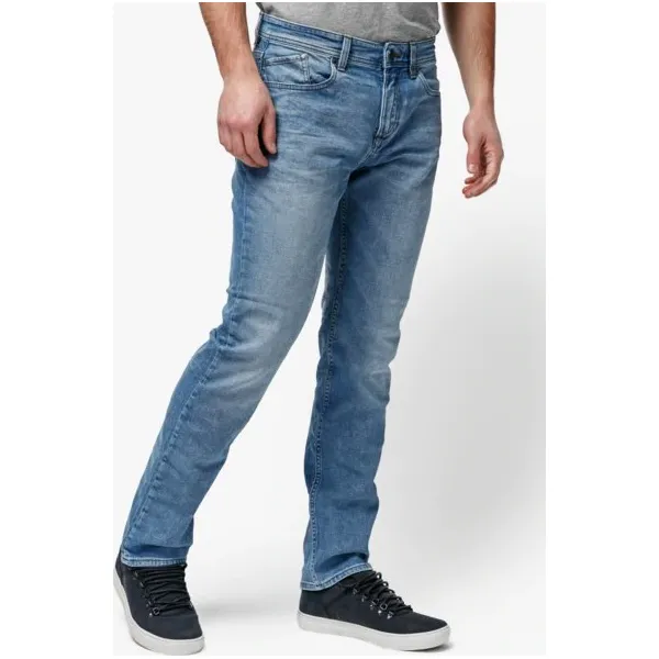 Timberland Spodnie Squam Lake Stretch Straight Denim , granatowy, rozmiar 34/34. Niebieskie spodnie męskie Timberland, na co dzień, z aplikacjami, z elastanu. W wyprzedaży za 269,99 zł.