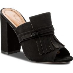 Klapki KAZAR - Eser 31925-03-00 Black. Czarne klapki damskie Kazar, bez wzorów, ze skóry, na wysokim obcasie, na obcasie. W wyprzedaży za 319,00 zł.