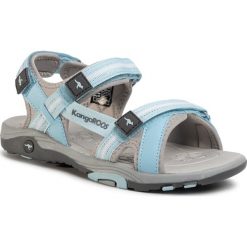 Sandały KANGAROOS - K-Leni 18335 000 4132 D Blue Sky/Vapor Grey. Niebieskie sandały dziewczęce KangaROOS, ze skóry ekologicznej, bez zapięcia. Za 169,00 zł.