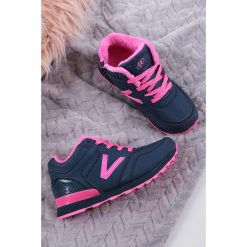 Granatowe trzewiki sportowe sznurowane casu fa344z. Buty dziewczęce sportowe Casu, bez wzorów, na sznurówki. Za 48,99 zł.