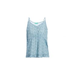 Bluzki Benetton MAGNOLIA. Białe bluzki damskie Benetton, s, bez wzorów, bez kołnierzyka, bez rękawów. Za 71,20 zł.